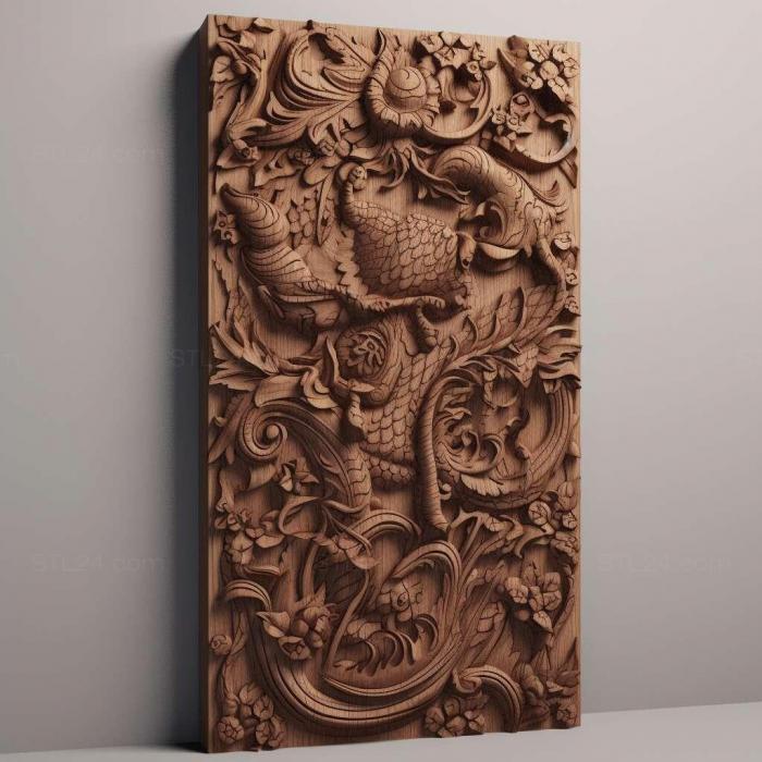 Patterns and decorations (st long 1, PATTERN_2753) 3D models for cnc